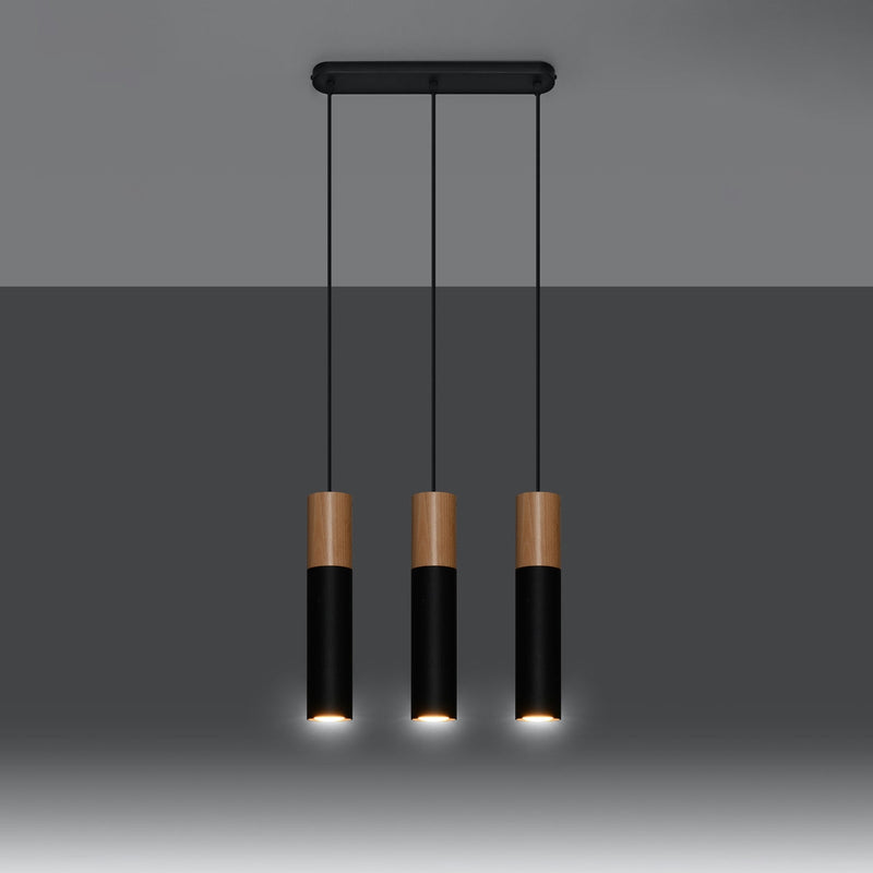 Hängeleuchte Pablo 3 Schwarz – Moderne LED Pendellampe Design-Leuchtezauber