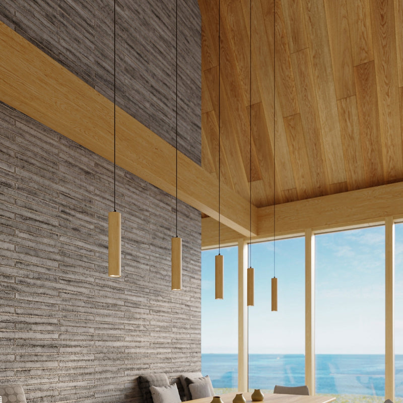 Hängeleuchte Lino 3-flammig Holz – LED Pendellampe Natur Design-Leuchtezauber