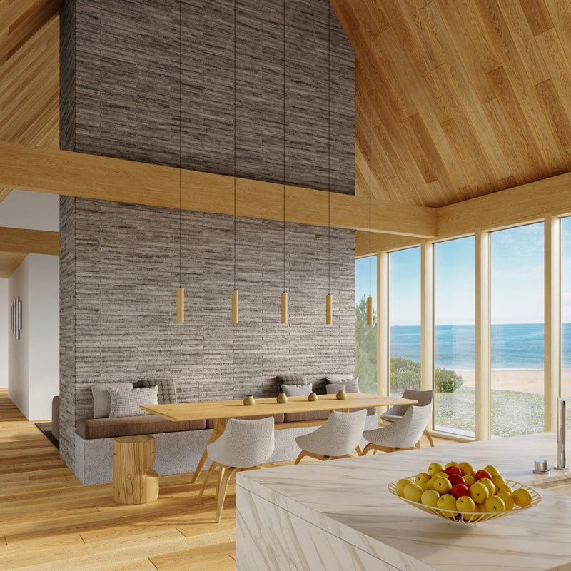 Hängeleuchte Lino 3-flammig Holz – LED Pendellampe Natur Design-Leuchtezauber