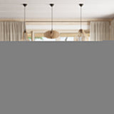 Hängeleuchte Aprilla Holz – Moderne LED Pendellampe Holzoptik-Leuchtezauber