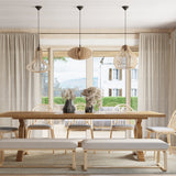 Hängeleuchte Elza Holz – LED Pendellampe im skandinavischen Stil-Leuchtezauber