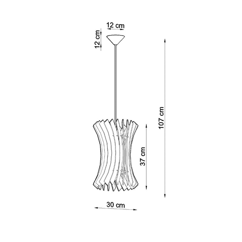 Hängeleuchte Oriana Holz – Moderne LED Pendelleuchte Natur-Leuchtezauber