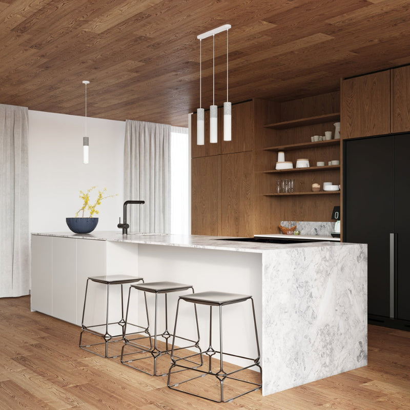 Hängeleuchte Borgio 1-flammig Weiß – Design LED Hängelampe-Leuchtezauber