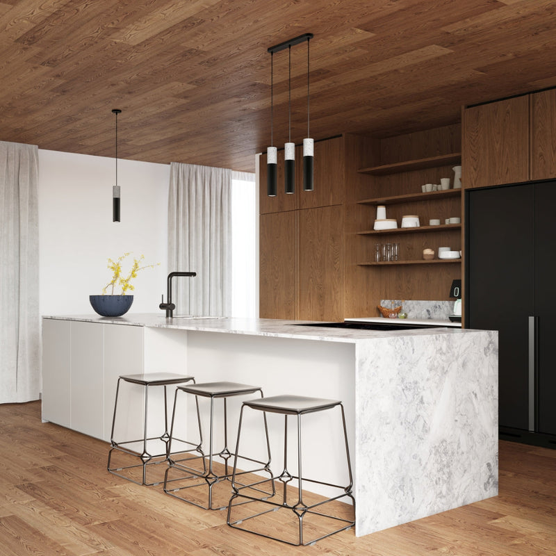 Hängeleuchte Borgio 3L Schwarz – Moderne LED Designlampe-Leuchtezauber