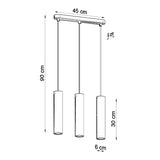 Hängeleuchte Luvo 3-flammig – Moderne LED Pendelleuchte-Leuchtezauber