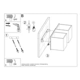 Wandleuchte Quad 2-Flammig Weiß, E27, Led-Kompatibel-Leuchtezauber