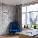 Wandleuchte Quad 2-Flammig Grau, E27, Led-Fähig, Modern-Leuchtezauber