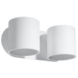 Wandleuchte Orbis 2-Flammig Weiß, Gu10, Modern, Design-Leuchtezauber
