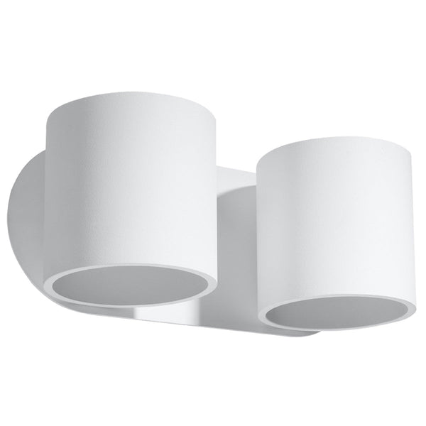 Wandleuchte Orbis 2-Flammig Weiß, Gu10, Modern, Design-Leuchtezauber