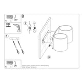 Wandleuchte Orbis 2-Flammig Weiß, Gu10, Modern, Design-Leuchtezauber