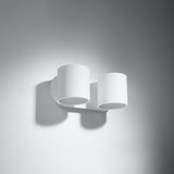 Wandleuchte Orbis 2-Flammig Weiß, Gu10, Modern, Design-Leuchtezauber