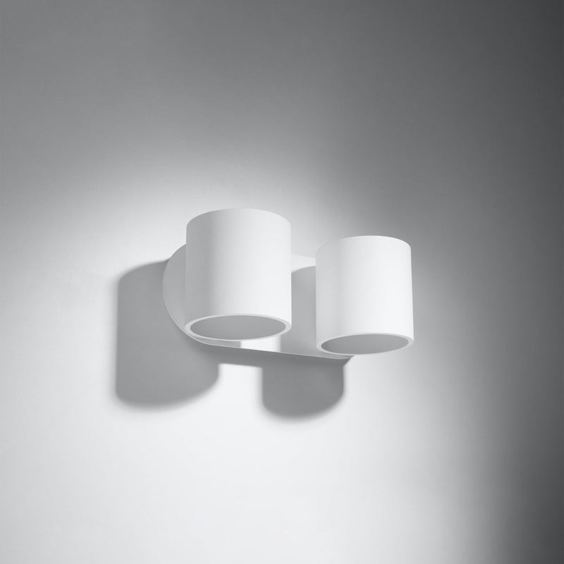 Wandleuchte Orbis 2-Flammig Weiß, Gu10, Modern, Design-Leuchtezauber