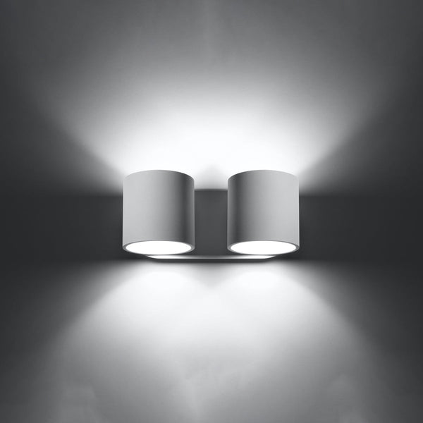 Wandleuchte Orbis 2-Flammig Weiß, Gu10, Modern, Design-Leuchtezauber