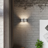 Wandleuchte Orbis 2-Flammig Grau, Gu10, Modernes Design-Leuchtezauber