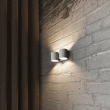 Wandleuchte Orbis 2-Flammig Grau, Gu10, Modernes Design-Leuchtezauber