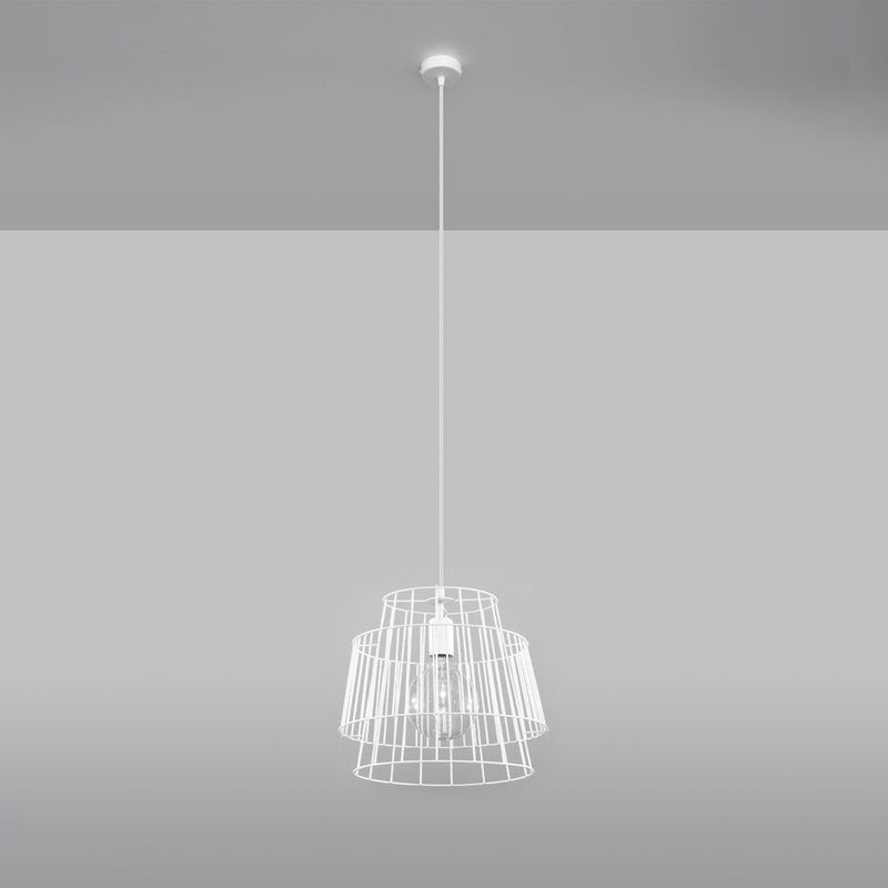 Hängeleuchte Gate Weiß – Design LED Pendellampe Weiß-Leuchtezauber