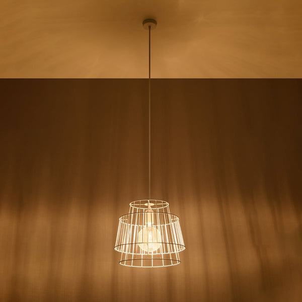 Hängeleuchte Gate Weiß – Design LED Pendellampe Weiß-Leuchtezauber