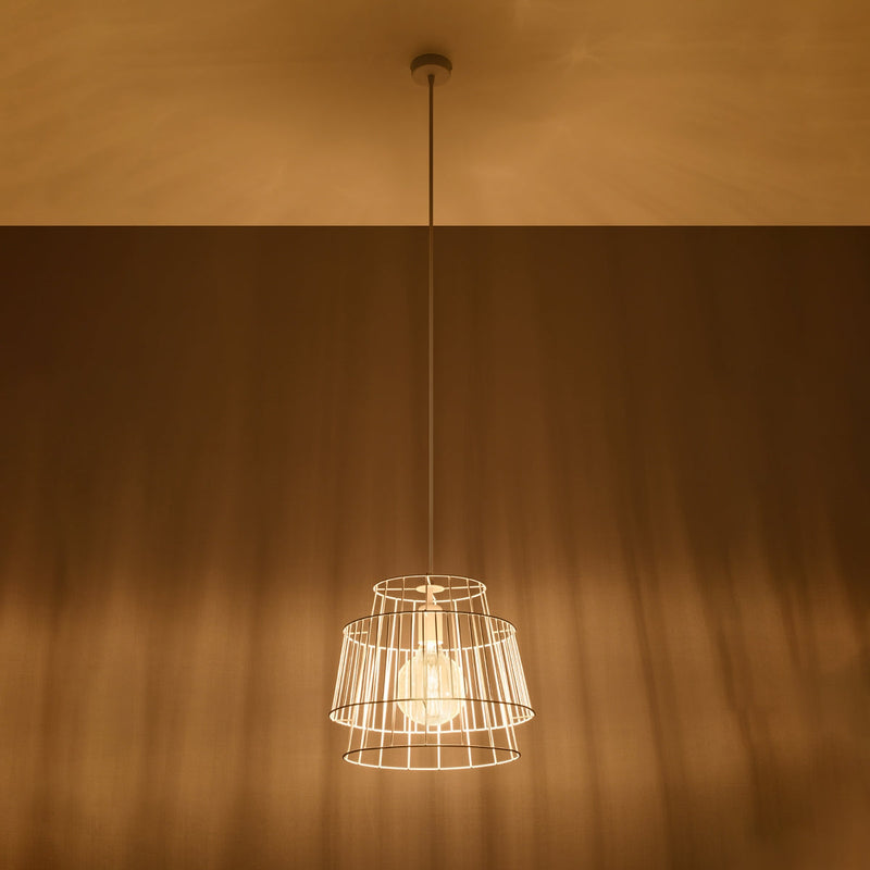 Hängeleuchte Gate Weiß – Design LED Pendellampe Weiß-Leuchtezauber