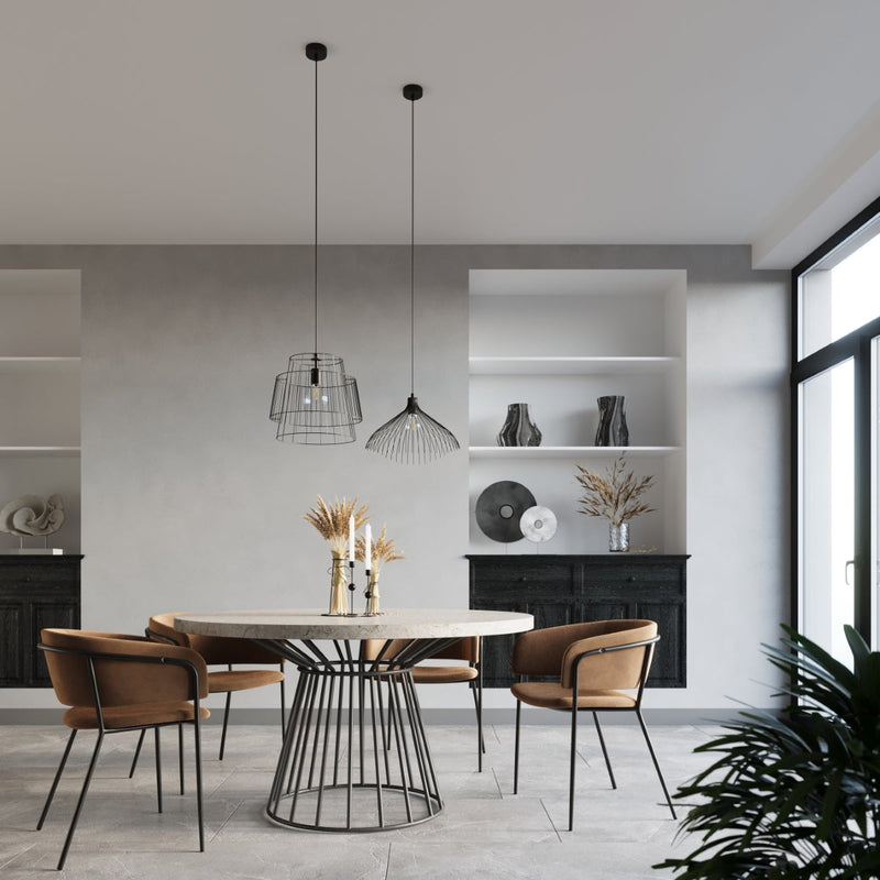 Hängeleuchte Gate Schwarz – LED Pendelleuchte Modern Design-Leuchtezauber