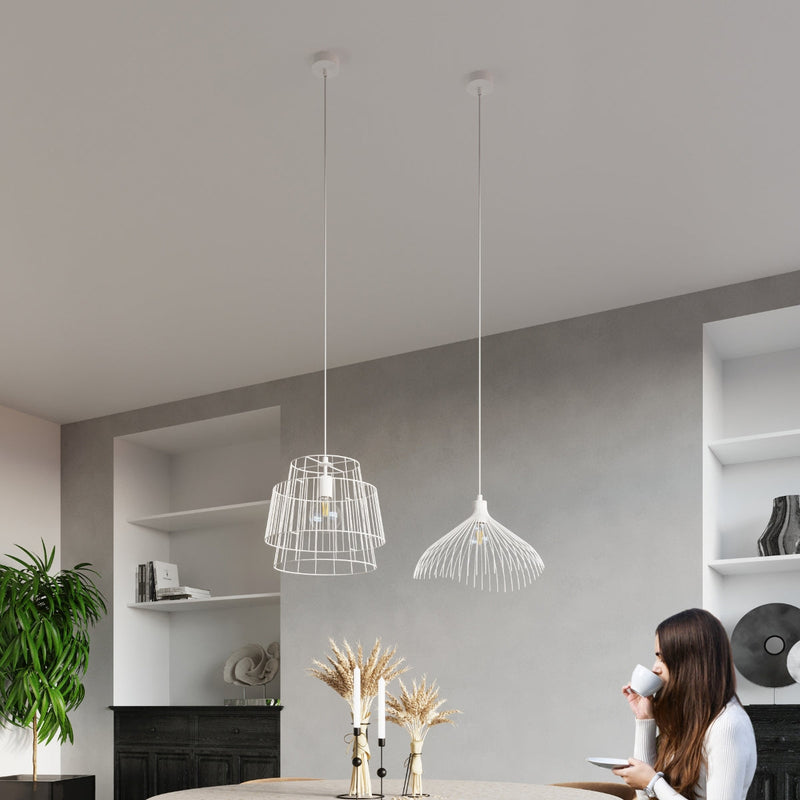 Hängeleuchte Umb Weiß – Moderne LED Pendellampe Design-Leuchtezauber