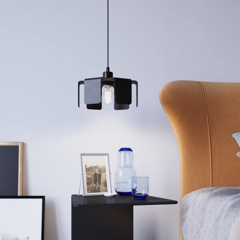 Hängeleuchte Tulip Schwarz – Design LED Pendellampe Modern-Leuchtezauber