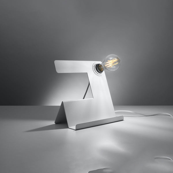Tischleuchte Incline Weiß – Moderne Led-Tischlampe In Weiß-Leuchtezauber