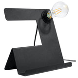 Tischleuchte Incline Schwarz – Schlichte Led-Tischlampe, Modern-Leuchtezauber
