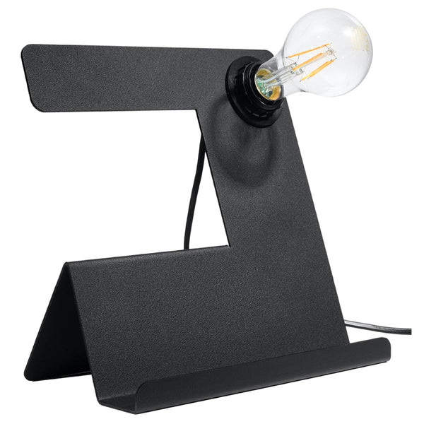 Tischleuchte Incline Schwarz – Schlichte Led-Tischlampe, Modern-Leuchtezauber