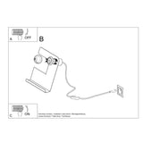 Tischleuchte Incline Schwarz – Schlichte Led-Tischlampe, Modern-Leuchtezauber