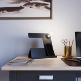 Tischleuchte Incline Schwarz – Schlichte Led-Tischlampe, Modern-Leuchtezauber