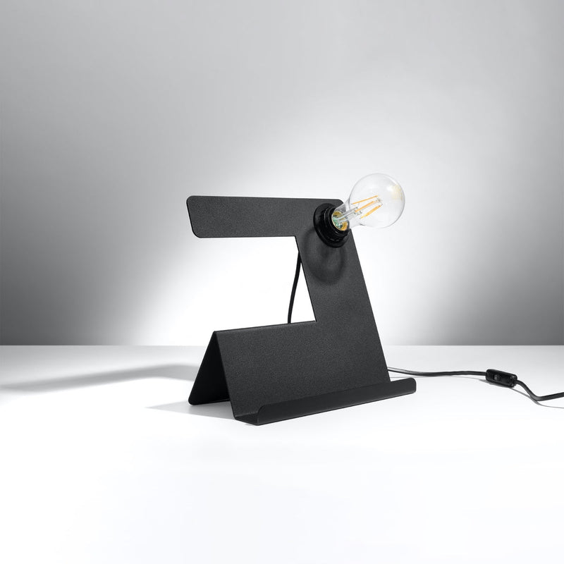 Tischleuchte Incline Schwarz – Schlichte Led-Tischlampe, Modern-Leuchtezauber
