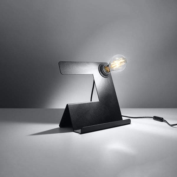 Tischleuchte Incline Schwarz – Schlichte Led-Tischlampe, Modern-Leuchtezauber