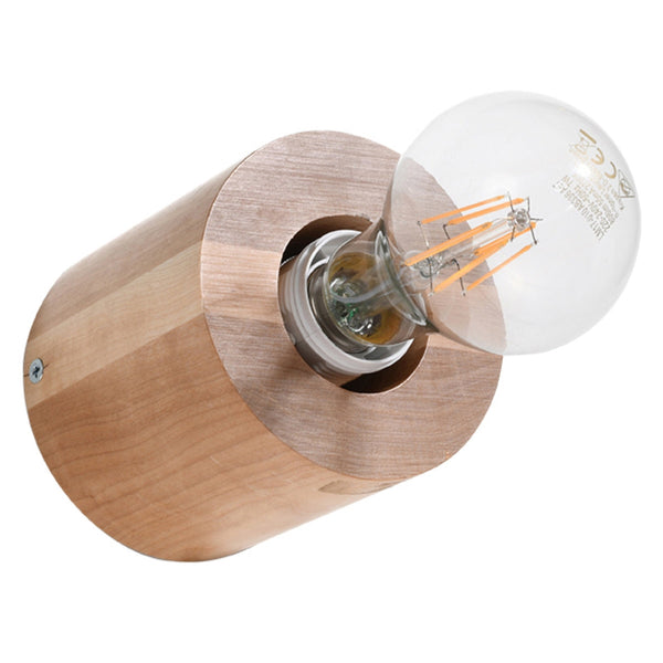 Wandleuchte Salgado Naturholz, Modern, E27, Led-Fähig-Leuchtezauber