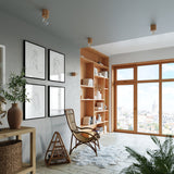 Wandleuchte Salgado Naturholz, Modern, E27, Led-Fähig-Leuchtezauber