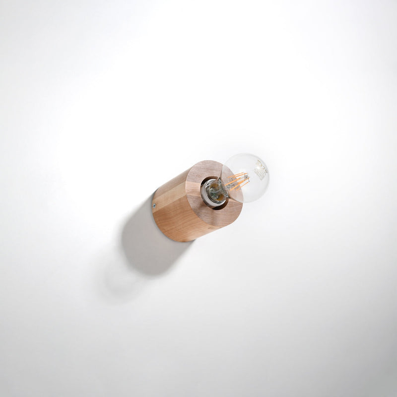 Wandleuchte Salgado Naturholz, Modern, E27, Led-Fähig-Leuchtezauber