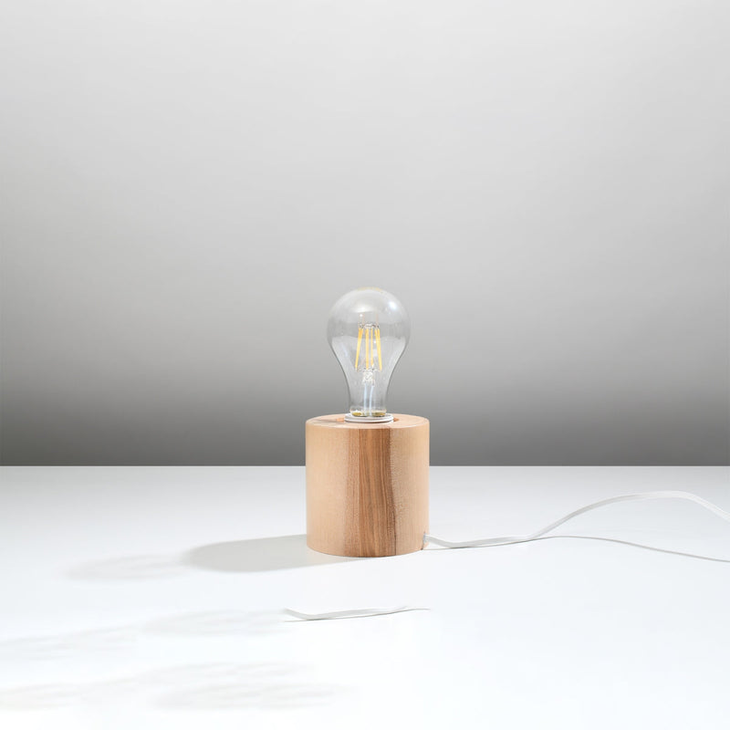 Tischlampe Salgado Holz – Elegante Holz-Tischleuchte Im Design-Leuchtezauber