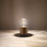 Tischlampe Salgado Holz – Elegante Holz-Tischleuchte Im Design-Leuchtezauber