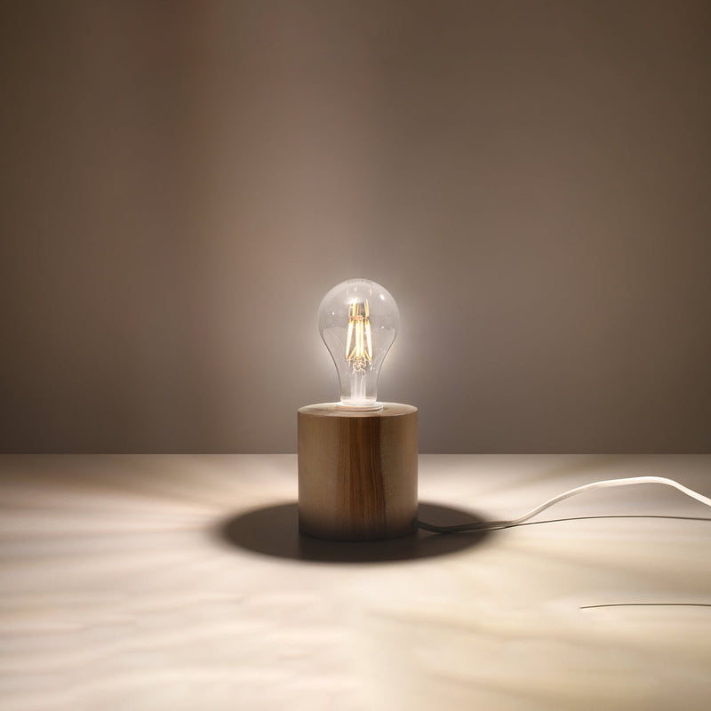 Tischlampe Salgado Holz – Elegante Holz-Tischleuchte Im Design-Leuchtezauber