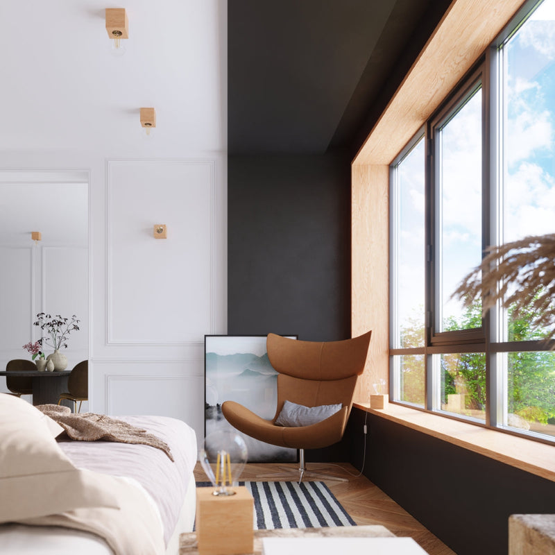 Wandleuchte Ariz Naturholz, E27, Led-Kompatibel, Modern-Leuchtezauber