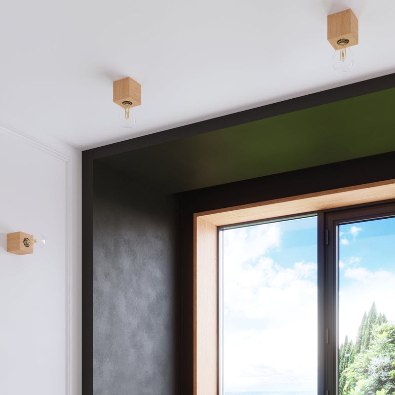 Wandleuchte Ariz Naturholz, E27, Led-Kompatibel, Modern-Leuchtezauber
