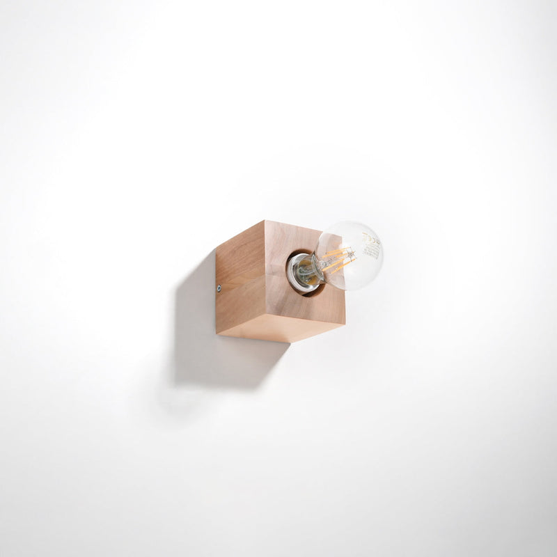 Wandleuchte Ariz Naturholz, E27, Led-Kompatibel, Modern-Leuchtezauber