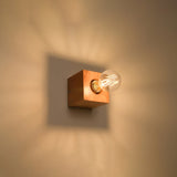 Wandleuchte Ariz Naturholz, E27, Led-Kompatibel, Modern-Leuchtezauber