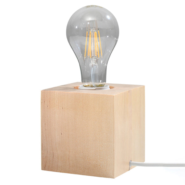 Tischleuchte Ariz Holz – Natürliche Holzakzente, Modernes Design-Leuchtezauber