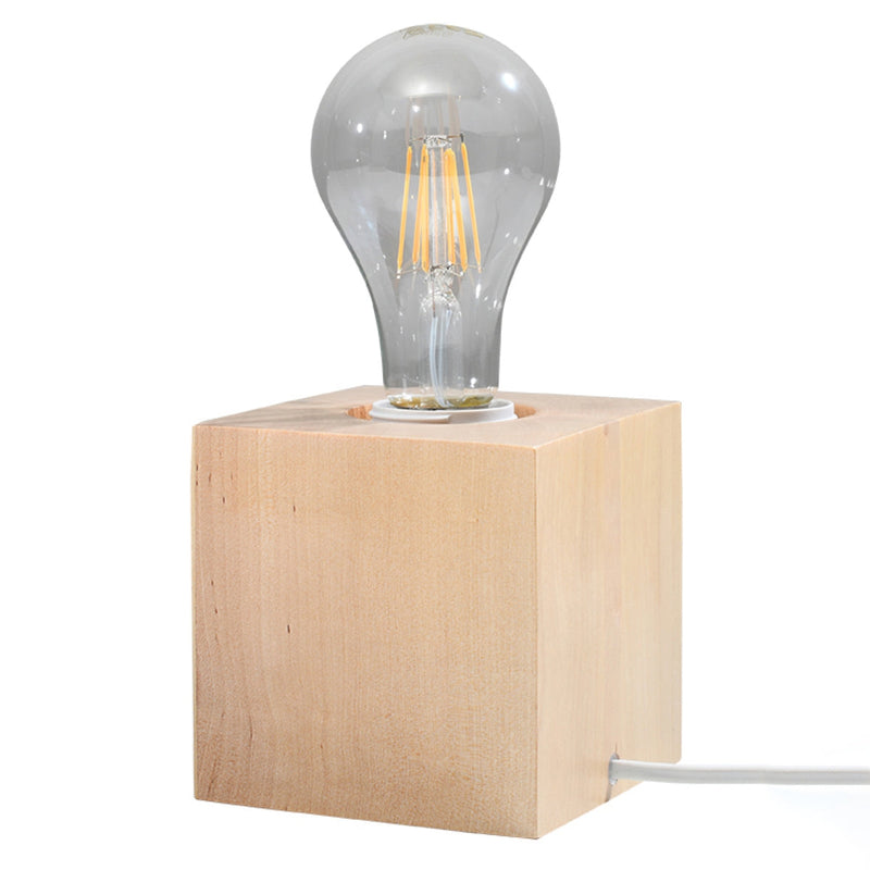 Tischleuchte Ariz Holz – Natürliche Holzakzente, Modernes Design-Leuchtezauber