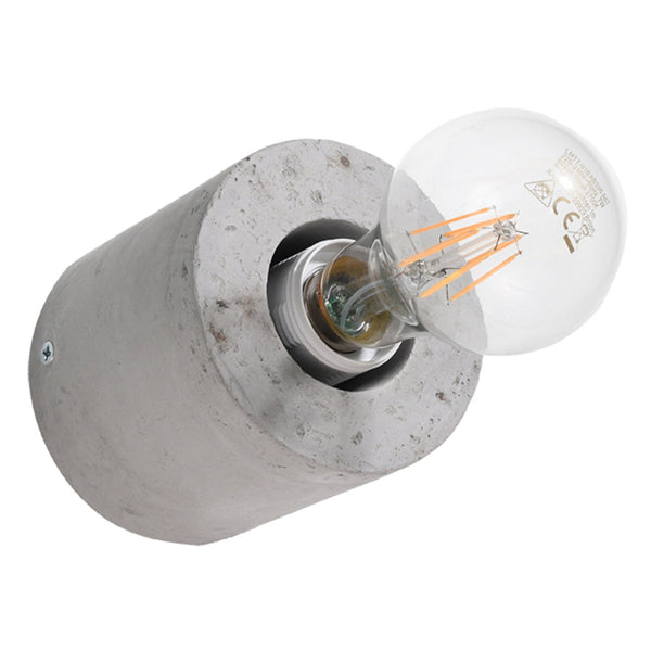 Wandleuchte Salgado Beton, E27, Designlampe, Led-Fähig-Leuchtezauber