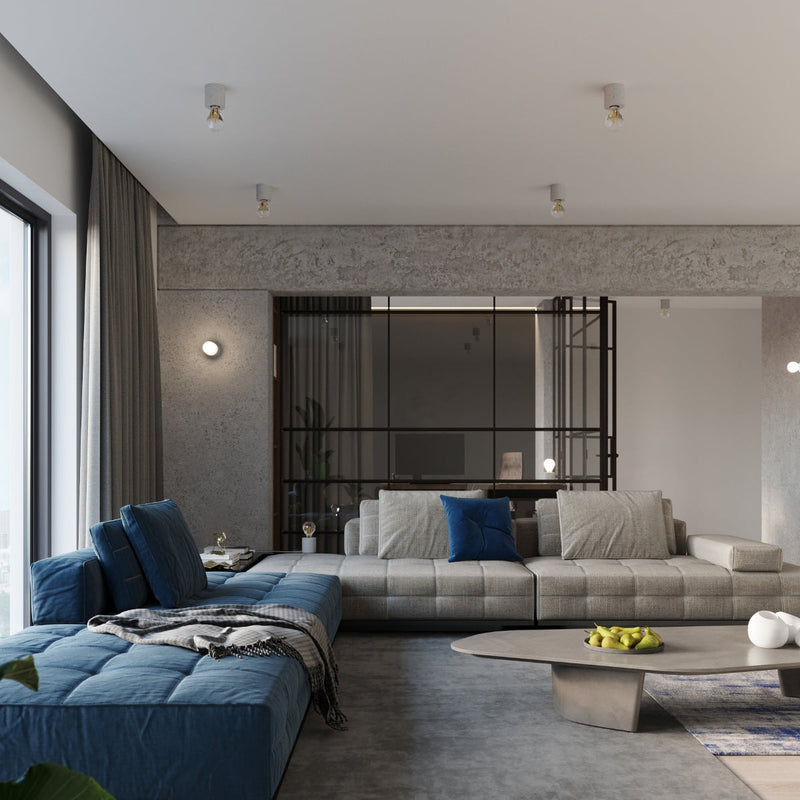 Wandleuchte Salgado Beton, E27, Designlampe, Led-Fähig-Leuchtezauber
