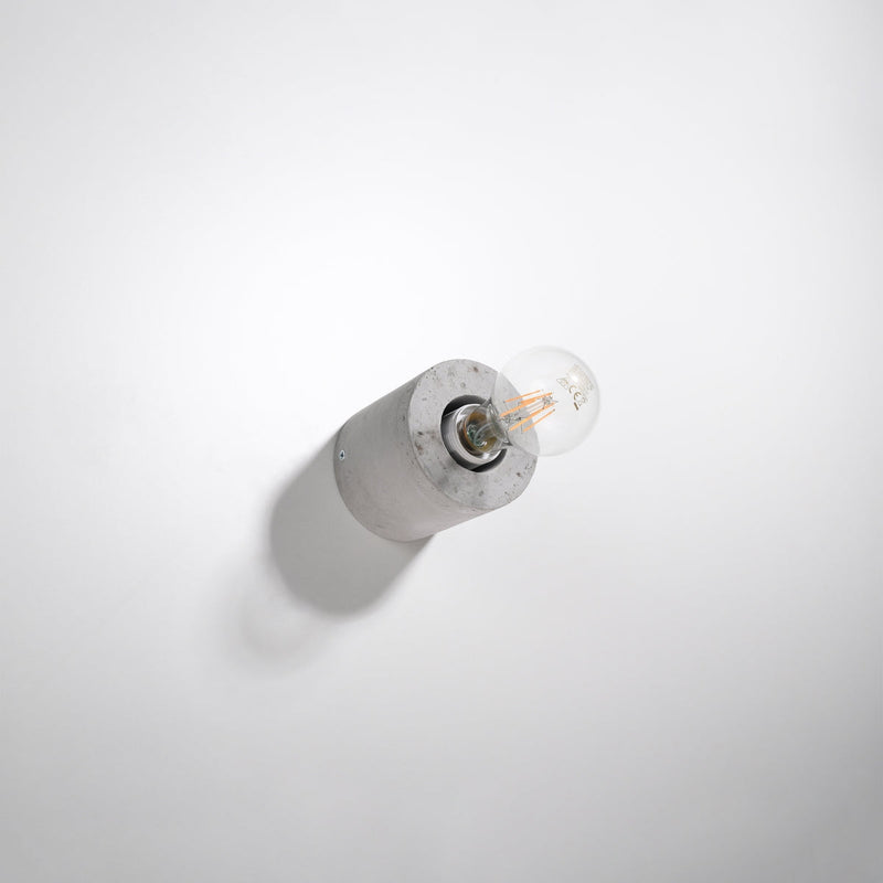 Wandleuchte Salgado Beton, E27, Designlampe, Led-Fähig-Leuchtezauber