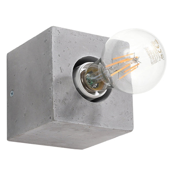 Wandleuchte Ariz Beton, Modern, Led-Kompatibel, E27-Leuchtezauber