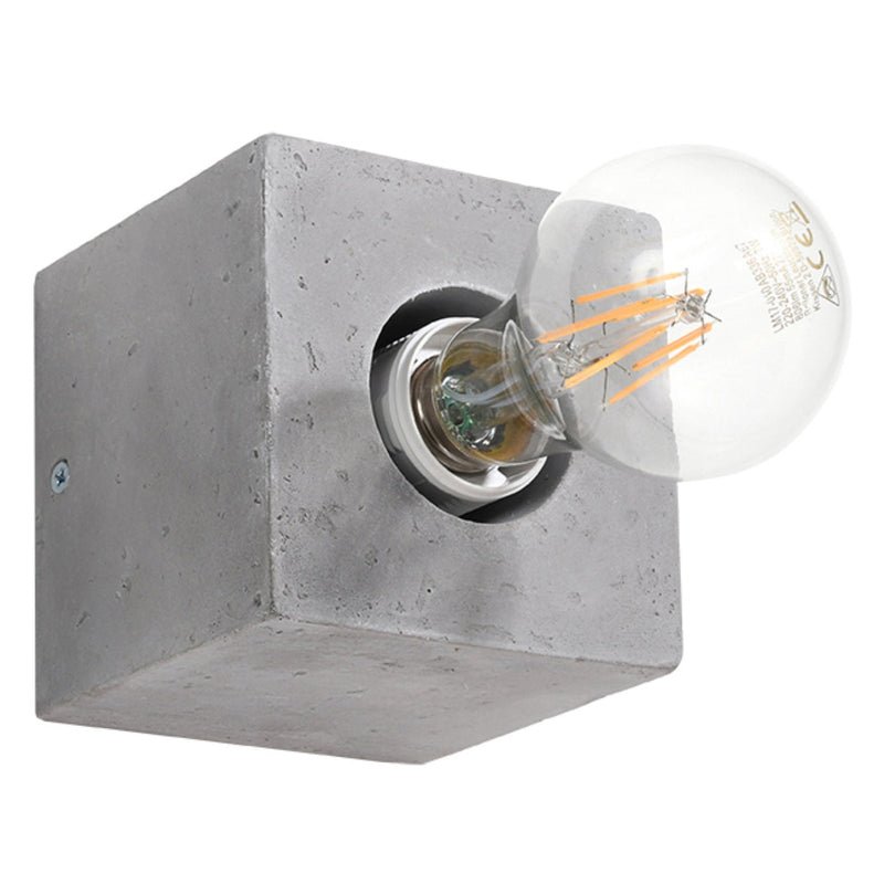 Wandleuchte Ariz Beton, Modern, Led-Kompatibel, E27-Leuchtezauber