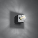Wandleuchte Ariz Beton, Modern, Led-Kompatibel, E27-Leuchtezauber